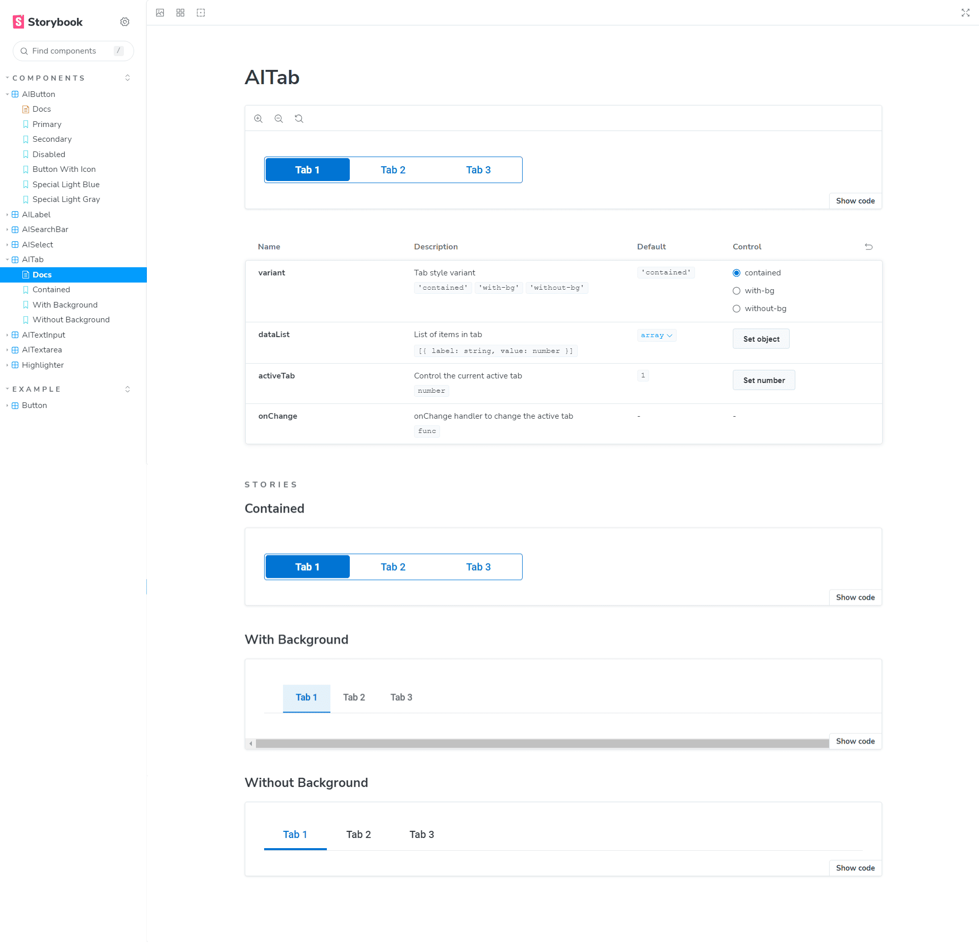 UI Component Library